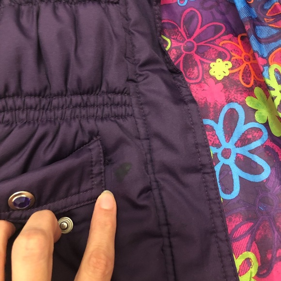 Girl 12M winter purple jacket coat and sweater - Picture 2 of 6